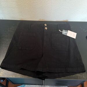 Lauren Conad Super High-Rise Women's Shorts - Black - Size 16